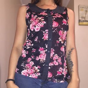 Floral Collared Shirt